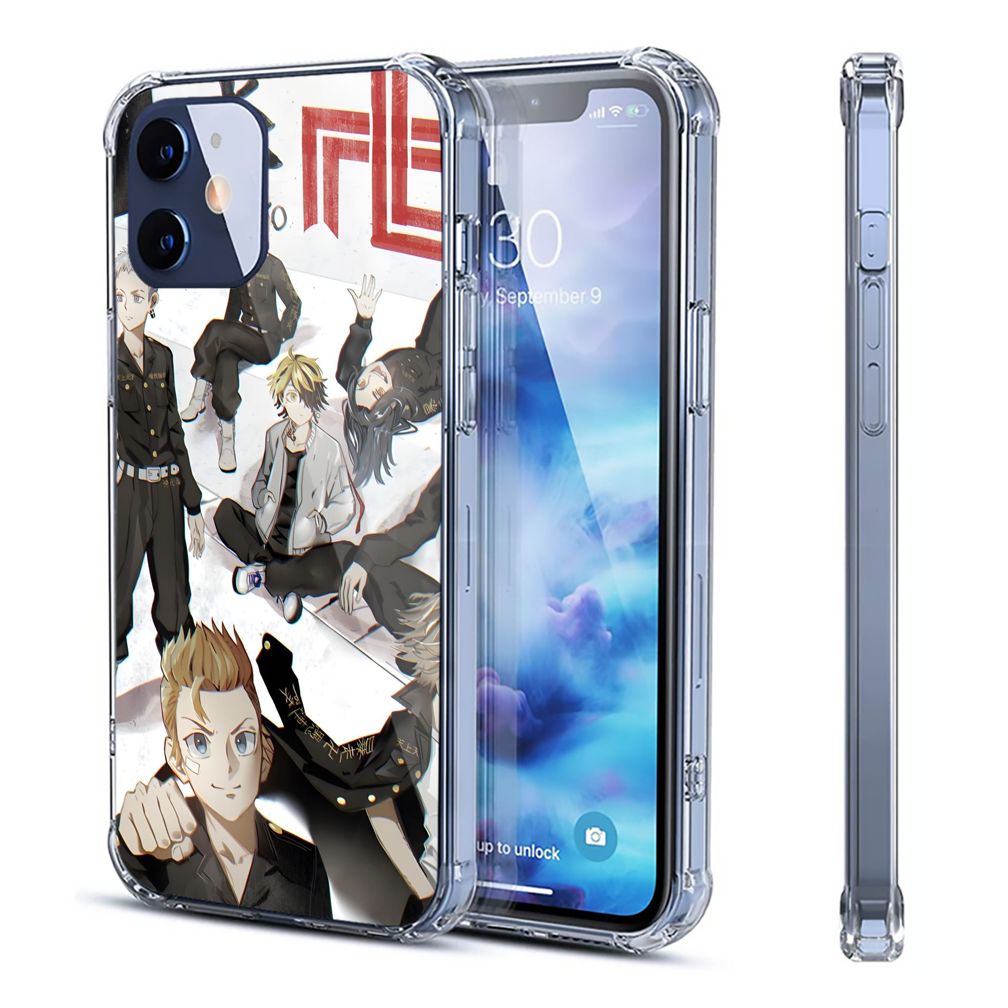 （画像用） 東京リベンジャーズ Tokyo Revengers 【iPhone 12シリーズ対応】透明スマホケース（クリアソフトケース）